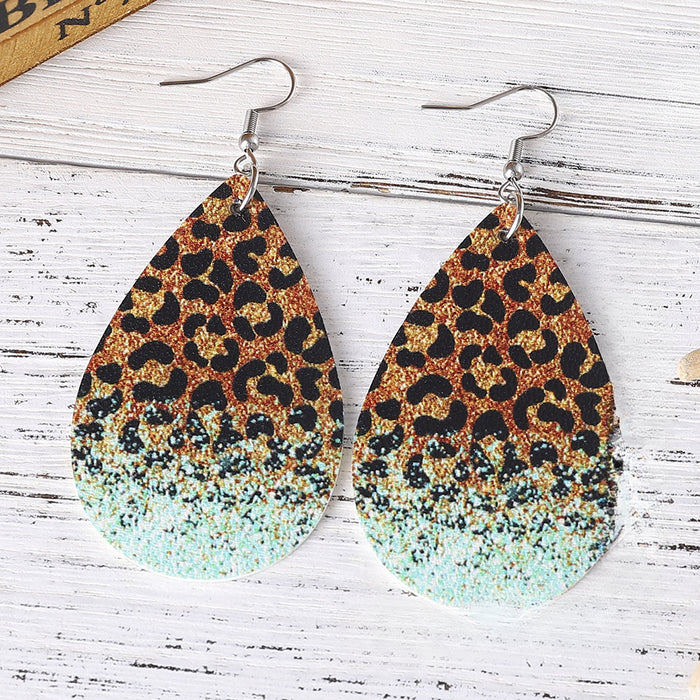 Wholesale EU Personality Print Earrings JDC-ES-ChuLian001