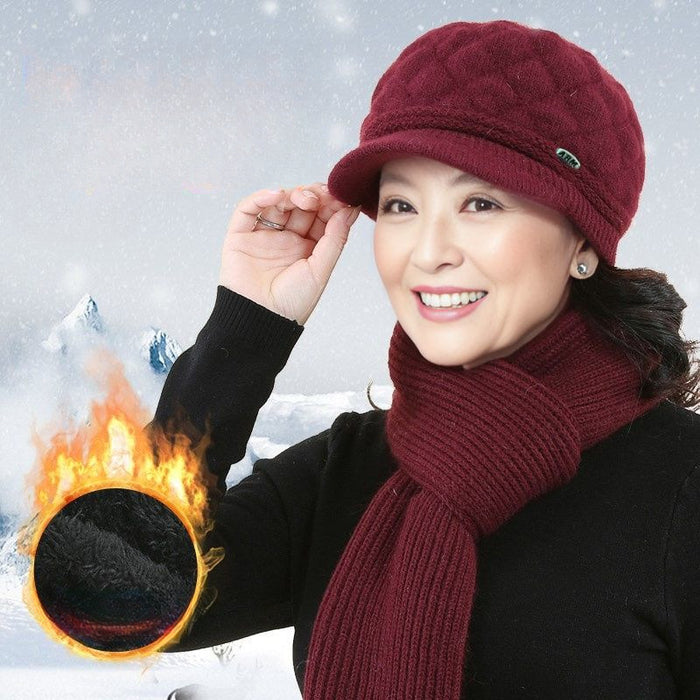 Wholesale Warm Beret Knitted Wool Hat for Women JDC-HT-PX008