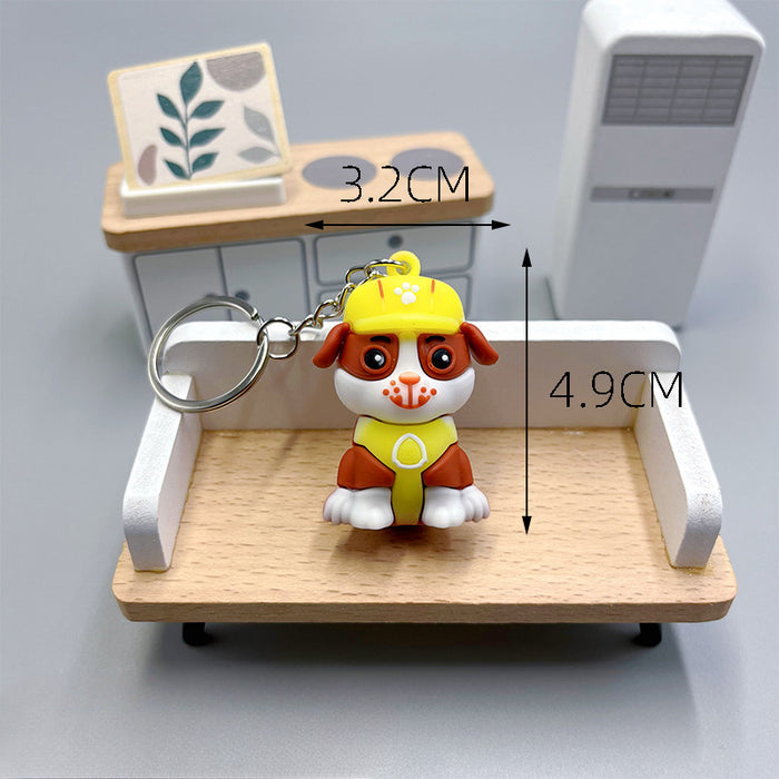 Wholesale Cartoon Cute Puppy PVC Soft Glue Keychains JDC-KC-Wenma003