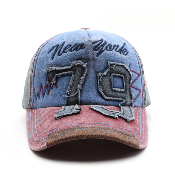 Wholesale Distressed Digital Embroidery Cotton Baseball Cap JDC-FH-MaoMang003