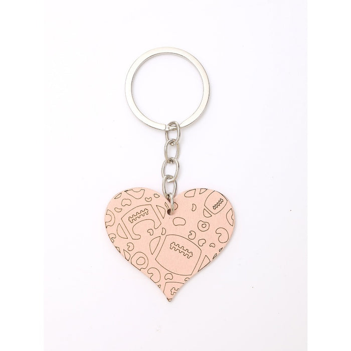 Wholesale Western Style Wooden Keychain JDC-KC-YiTian002