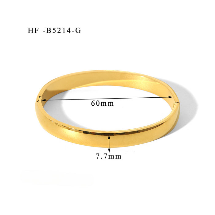 Wholesale Titanium Steel 18K Gold Plated Spherical Bracelet JDC-BT-ChengBing002