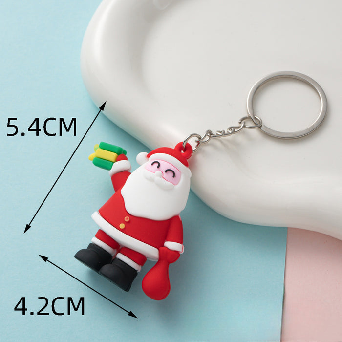 Wholesale Cute Christmas PVC Keychains JDC-KC-Wenma009