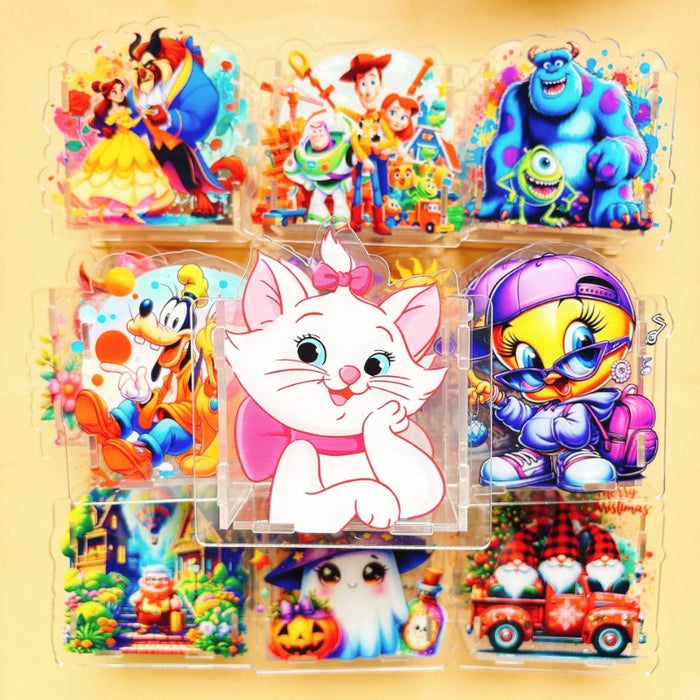 Wholesale Plastic Creative Cute Cartoon  Acrylic Pencil Case JDC-PC-MangH004