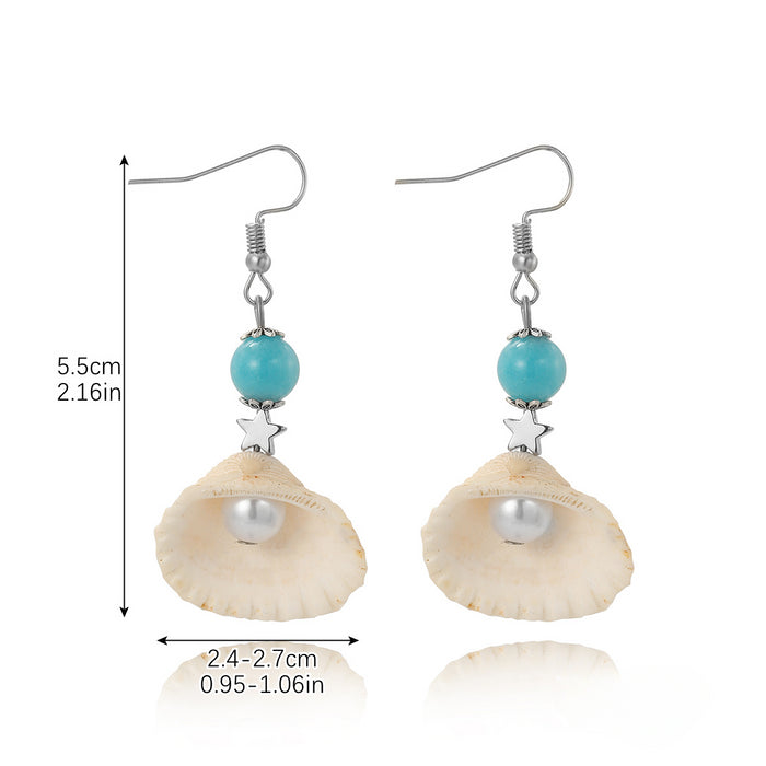 Wholesale Pearl Shell Earrings JDC-ES-ManY049