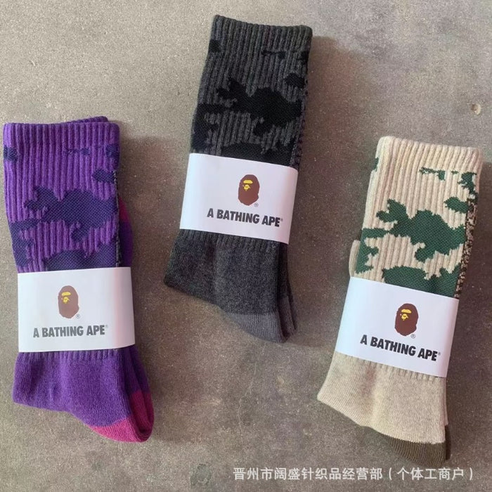 Wholesale Towel Bottom Letter High Socks JDC-SK-Kuos001