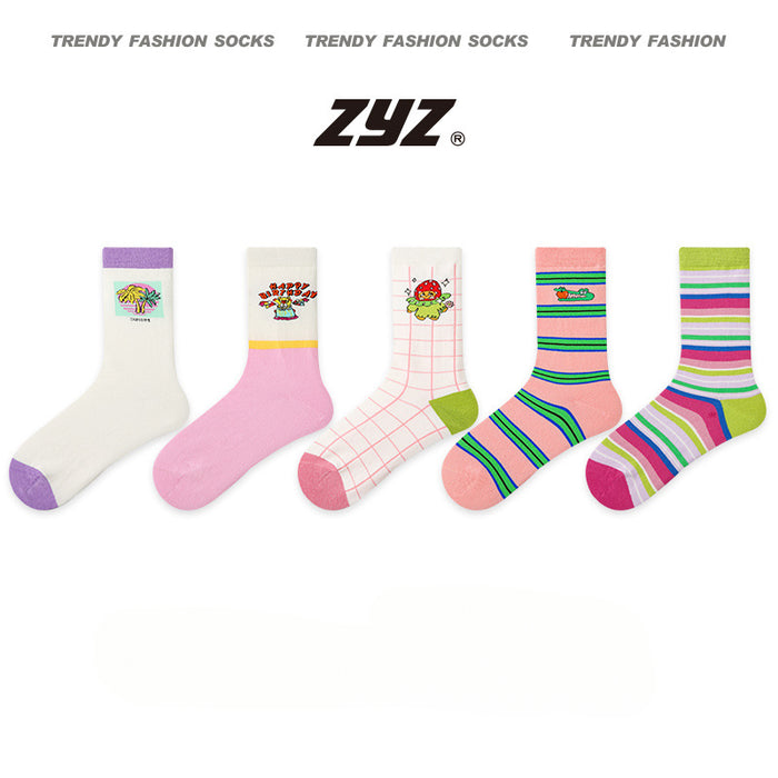 Wholesale Simple Cotton Middle Tube Socks JDC-SK-Xinz002