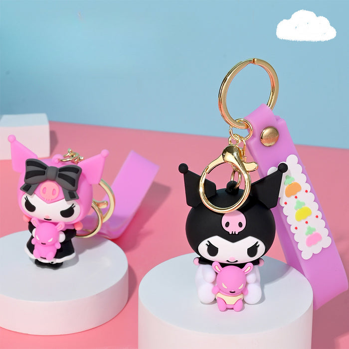 Wholesale Cartoon Doll Silicone Keychain JDC-KC-HongSheng010