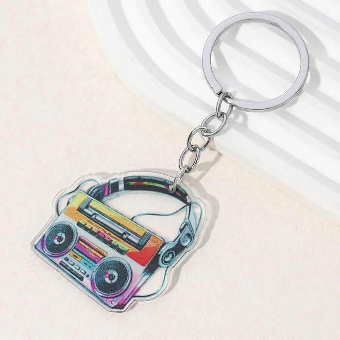 Wholesale European and American Music Festival Series Acrylic Keychain JDC-KC-RongRui012