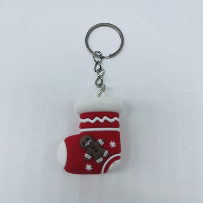 Wholesale PVC Santa Claus Keychain Pendant JDC-KC-ShuYu001