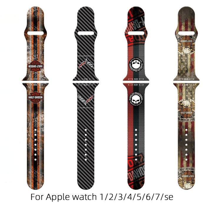 Wholesale Printed Silicone Watch Strap Wrist Strap JDC-WD-NuoQi055