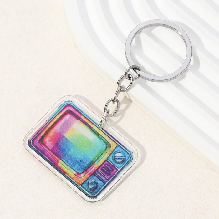 Wholesale European and American Music Festival Series Acrylic Keychain JDC-KC-RongRui012