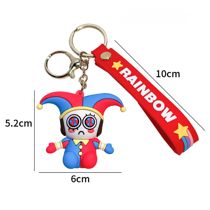 Wholesale Silicone Cartoon Doll Keychain JDC-KC-QiChao066