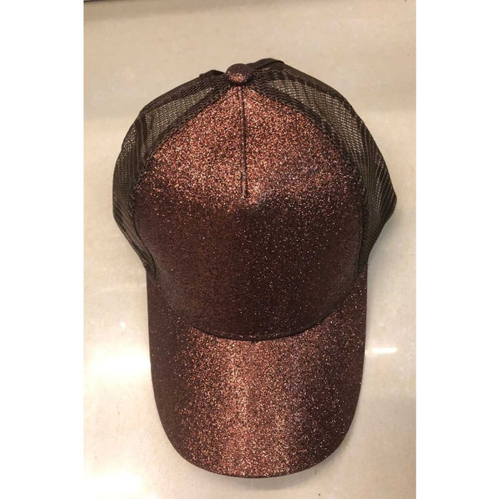 Wholesale Cotton Sequined Mesh Cap Ponytail Cap Ball Cap JDC-FH-ZhanH002