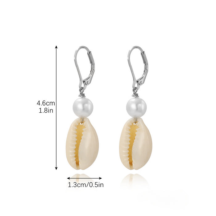 Wholesale Pearl Shell Earrings JDC-ES-ManY049