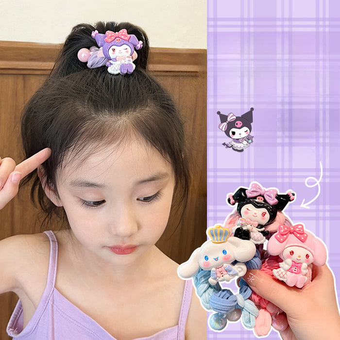 Wholesale Children's Hair Rope Headdress Girl Cartoon Hair Rope New Style Bow Kulomi Rubber Band Does Not Hurt Hair Accessories JDC-HC-Zaix002