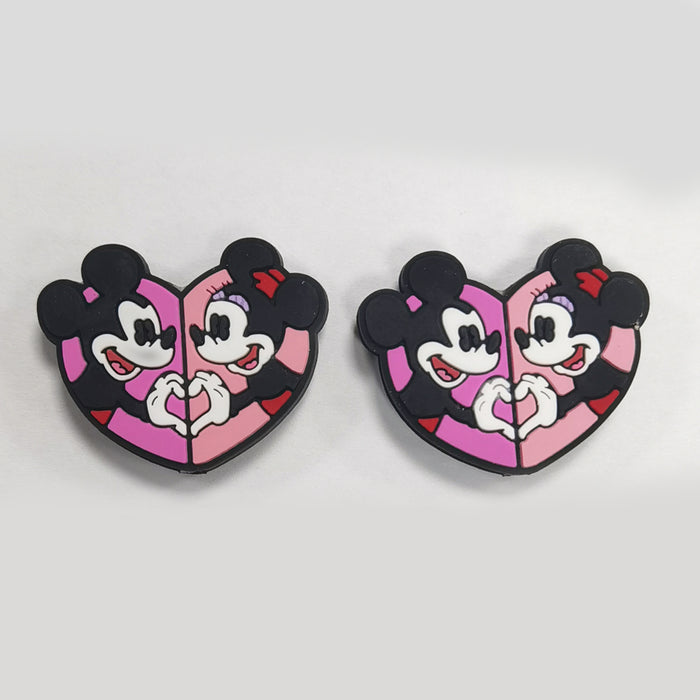 Wholesale 10pcs Creative 3D Stereoscopic Cartoon Anime Compared To Heart Beads  JDC-BDS-JIaHaoShun034