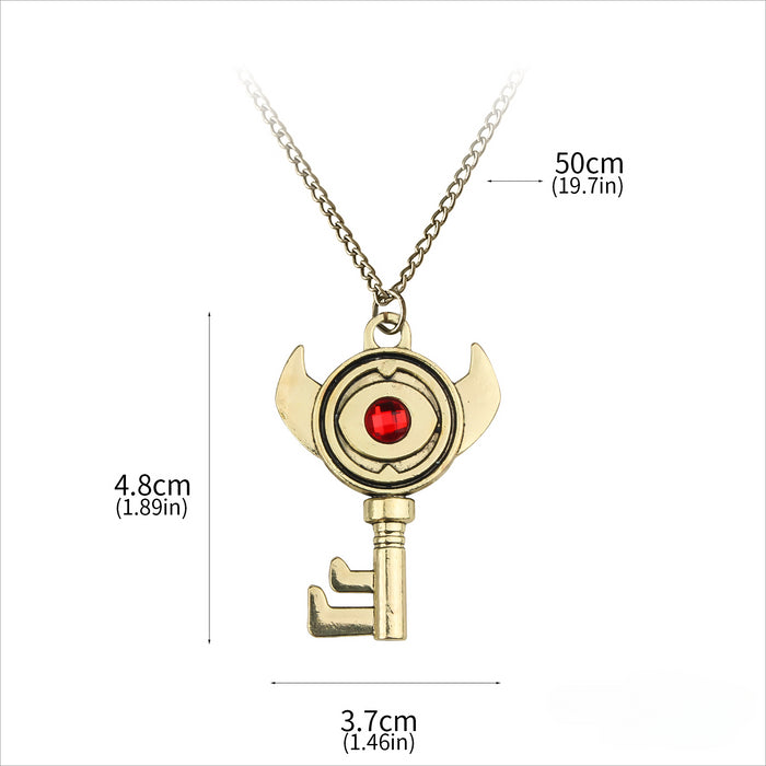 Wholesale Cartoon Bagpipe Necklace Keychain Set JDC-NE-YouM013