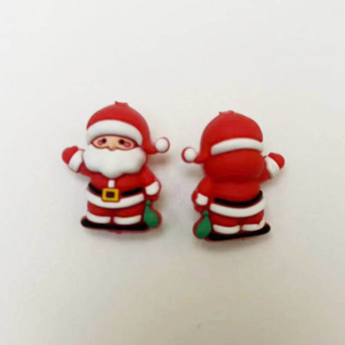 Wholesale 10PCS Christmas 3D Silicone Cartoon Focal Beads JDC-BDS-NaiSi202