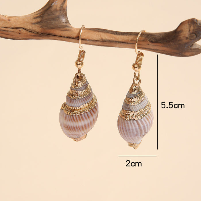 Wholesale Creative Conch Shell Earrings JDC-ES-SaIP110