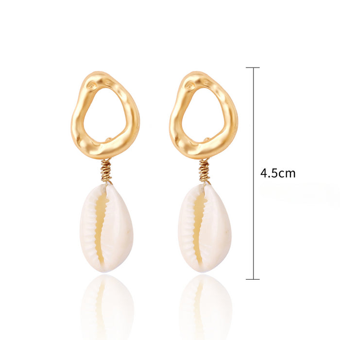 Wholesale Pearl Shell Earrings JDC-ES-ManY049