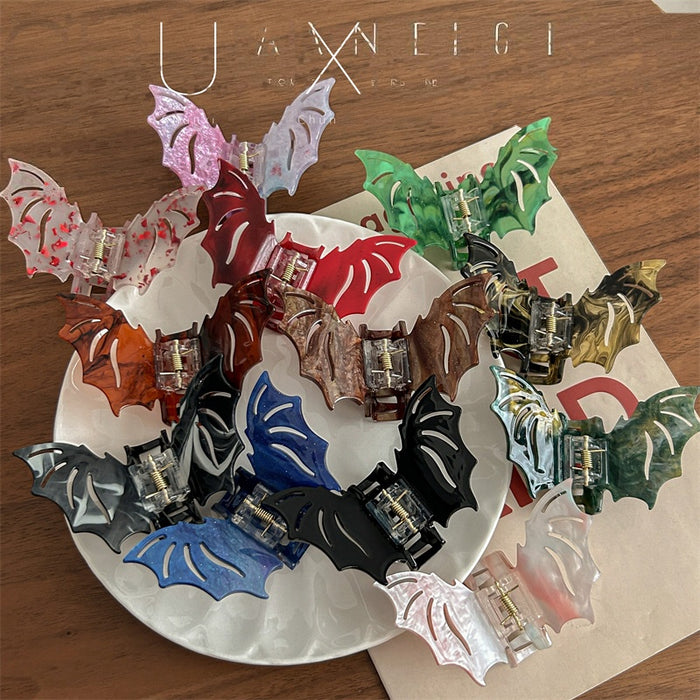 Wholesale  Gothic Bat Hair Claw Clip Acrylic Fashion Hair Accessory For Party And Gift