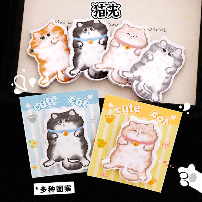 Wholesale Cute Cat Shaped Sticky Notes for Students - Everyday Stationery minimum quantity: 2