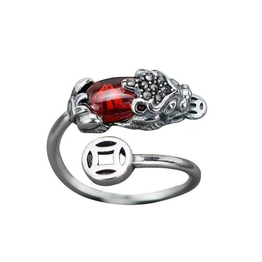 Wholesale 10pcs 925 ancient silver open food ring JDC-RS-NS009 Rings 尼森 Wholesale Jewelry JoyasDeChina Joyas De China