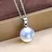 Wholesale 14MM Deep Purple Beads Gold Champagne Gold Purple Pink Imitation Pearl Plated 925 Silver Necklace Women Pendant Accessories Pendant JoyasDeChina 12MM colorful white shell bead silver pendant [not with chain] [bulk packaging]] Wholesale Jewelry JoyasDeChina Joyas De China