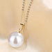 Wholesale 14MM Deep Purple Beads Gold Champagne Gold Purple Pink Imitation Pearl Plated 925 Silver Necklace Women Pendant Accessories Pendant JoyasDeChina 12MM white beaded gold pendant [not with chain] [bulk packaging]] Wholesale Jewelry JoyasDeChina Joyas De China