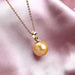 Wholesale 14MM Deep Purple Beads Gold Champagne Gold Purple Pink Imitation Pearl Plated 925 Silver Necklace Women Pendant Accessories Pendant JoyasDeChina 14MM golden shell bead gold pendant [not with chain] [bulk packaging]] Wholesale Jewelry JoyasDeChina Joyas De China