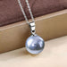 Wholesale 14MM Deep Purple Beads Gold Champagne Gold Purple Pink Imitation Pearl Plated 925 Silver Necklace Women Pendant Accessories Pendant JoyasDeChina 14MM silver gray beaded silver pendant [not with chain] [bulk packaging]] Wholesale Jewelry JoyasDeChina Joyas De China