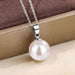 Wholesale 14MM Deep Purple Beads Gold Champagne Gold Purple Pink Imitation Pearl Plated 925 Silver Necklace Women Pendant Accessories Pendant JoyasDeChina 14MM white shell bead silver pendant [not with chain] [bulk packaging]] Wholesale Jewelry JoyasDeChina Joyas De China