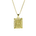 Wholesale 18k Brass Square Square Brand Simple 26 English Letter Pendant Necklace Necklaces JoyasDeChina Necklace h Wholesale Jewelry JoyasDeChina Joyas De China
