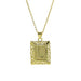 Wholesale 18k Brass Square Square Brand Simple 26 English Letter Pendant Necklace Necklaces JoyasDeChina Necklace l Wholesale Jewelry JoyasDeChina Joyas De China