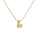 Wholesale 18k brass zircon bubble balloon 26 English letters pendant necklace Pendant JoyasDeChina Gold necklace l Wholesale Jewelry JoyasDeChina Joyas De China