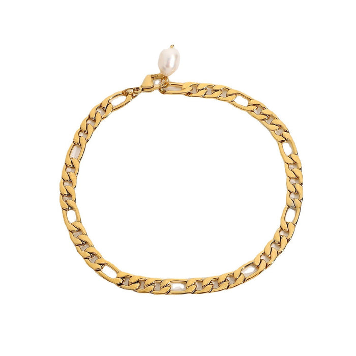 Wholesale 18k Gold Plated Stainless Steel Anklet JDC-AS-JD100 Anklet 杰鼎 Wholesale Jewelry JoyasDeChina Joyas De China