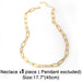 Wholesale 26 English gold gold plated necklace JDC-NE-AS564 Necklaces 集沛 chain Wholesale Jewelry JoyasDeChina Joyas De China