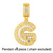 Wholesale 26 English gold gold plated necklace JDC-NE-AS564 Necklaces 集沛 G Wholesale Jewelry JoyasDeChina Joyas De China