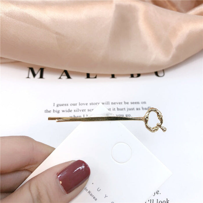 Wholesale 26 Letter Plated Metal Hair Clips JDC-HC-Jiax001 Hair Clips 佳芯 Wholesale Jewelry JoyasDeChina Joyas De China