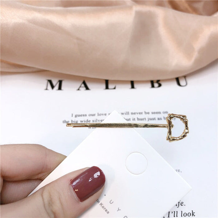 Wholesale 26 Letter Plated Metal Hair Clips JDC-HC-Jiax001 Hair Clips 佳芯 Wholesale Jewelry JoyasDeChina Joyas De China