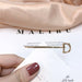 Wholesale 26 Letter Plated Metal Hair Clips JDC-HC-Jiax001 Hair Clips 佳芯 Wholesale Jewelry JoyasDeChina Joyas De China