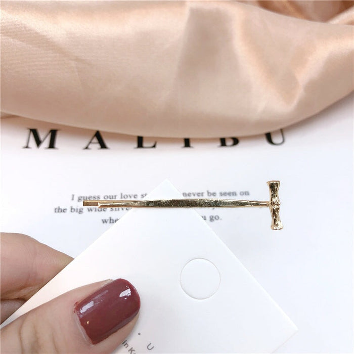 Wholesale 26 Letter Plated Metal Hair Clips JDC-HC-Jiax001 Hair Clips 佳芯 Wholesale Jewelry JoyasDeChina Joyas De China