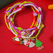 Wholesale 7 PCS Christmas beads anklet suit Santa Christmas tree snowman foot ornaments Anklets JoyasDeChina Wholesale Jewelry JoyasDeChina Joyas De China