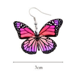 Wholesale acrylic Butterfly Earrings JDC-ES-XUEP022 Earrings 雪帕 M122-1 Wholesale Jewelry JoyasDeChina Joyas De China