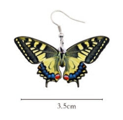 Wholesale acrylic Butterfly Earrings JDC-ES-XUEP022 Earrings 雪帕 M122-2 Wholesale Jewelry JoyasDeChina Joyas De China