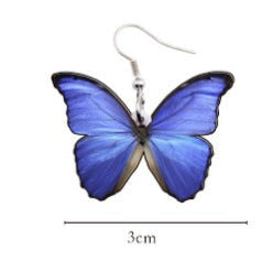 Wholesale acrylic Butterfly Earrings JDC-ES-XUEP022 Earrings 雪帕 M122-3 Wholesale Jewelry JoyasDeChina Joyas De China