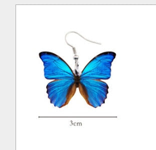 Wholesale acrylic Butterfly Earrings JDC-ES-XUEP022 Earrings 雪帕 M122-5 Wholesale Jewelry JoyasDeChina Joyas De China