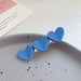 Wholesale Acrylic Heart Hair Clip JDC-HC-HaoF001 Hair Clip 浩福 blue Wholesale Jewelry JoyasDeChina Joyas De China