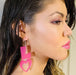 Wholesale acrylic love earrings JDC-ES-XUEP019 Earrings 雪帕 Wholesale Jewelry JoyasDeChina Joyas De China